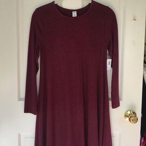 NWT Maroon red stretchy tunic dress Old Navy XSP